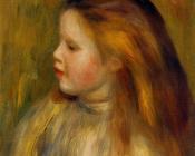 皮埃尔 奥古斯特 雷诺阿 : Head of a Little Girl in Profile